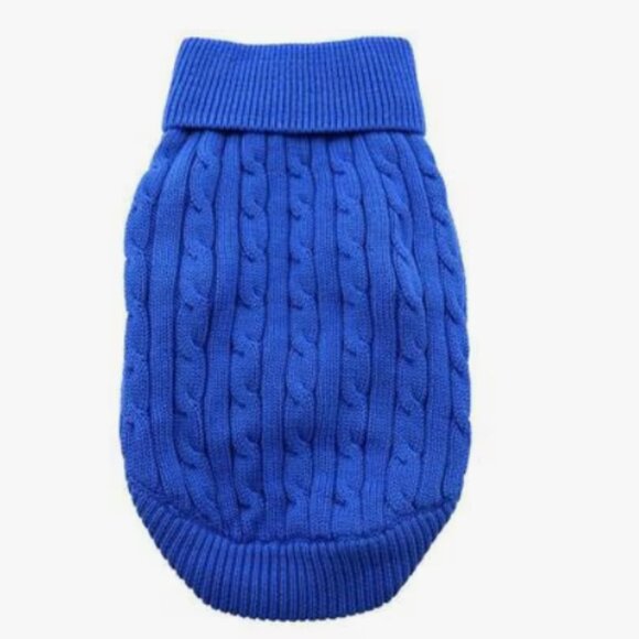 NWT DOGGIE DESIGN DOG Hypoallergenic COTTON PULLOVER SWEATER JACKET BLUE XL - Picture 2 of 3